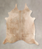 Champagne Large Brazilian Cowhide Rug 6'3