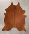 Solid Brown X-Large Brazilian Cowhide Rug 6'8