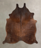 Chocolate Large Brazilian Cowhide Rug 6'2