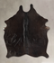 Solid Black Medium Brazilian Cowhide Rug 6'1