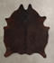 Chocolate Large Brazilian Cowhide Rug 6'2