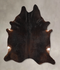 Chocolate Large Brazilian Cowhide Rug 6'6