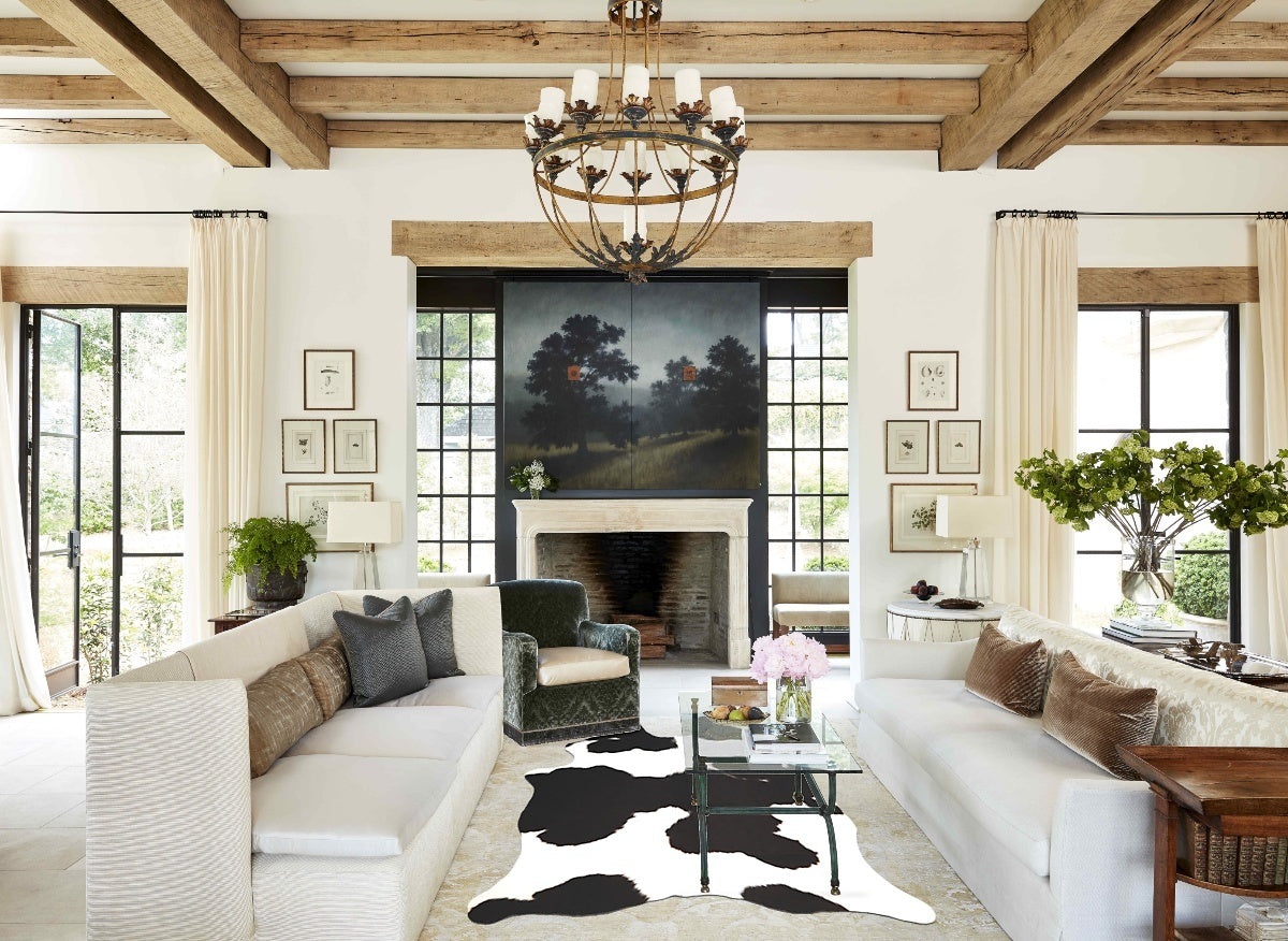 Black and White Cowhide Rug #A35168