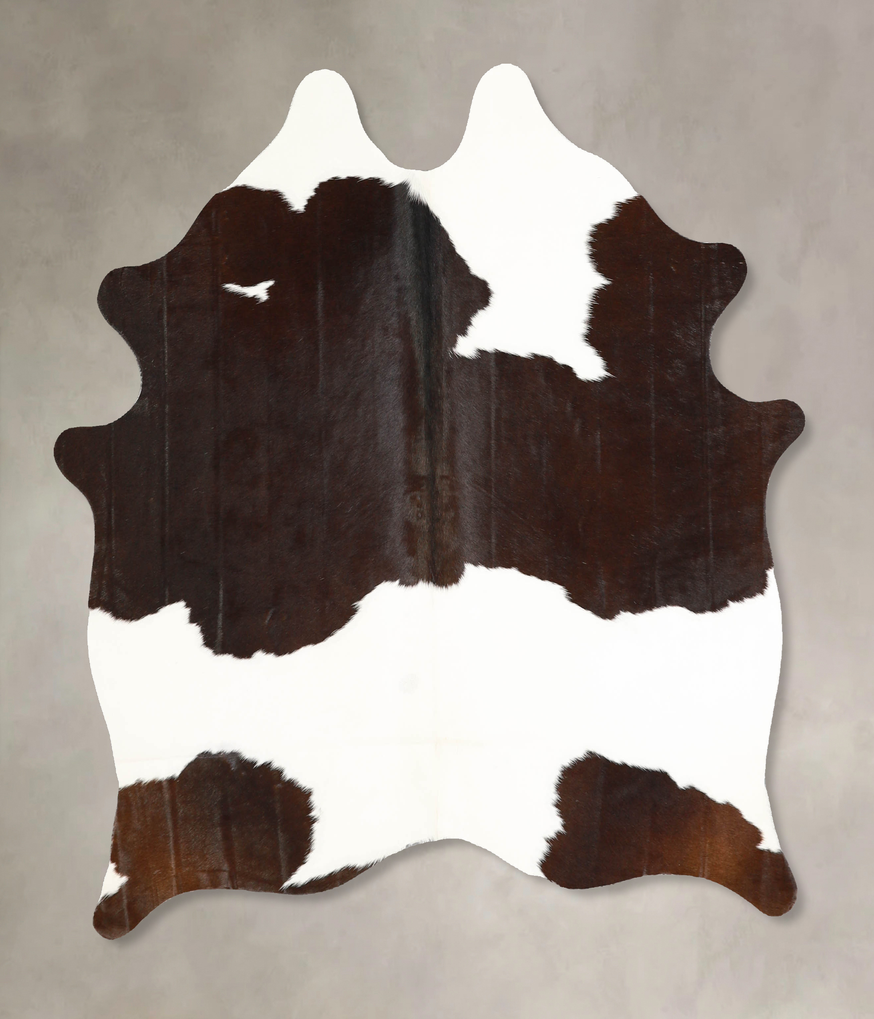 Chocolate and White Cowhide Rug #A35169