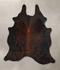 Chocolate Large Brazilian Cowhide Rug 5'11