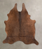 Chocolate Large Brazilian Cowhide Rug 5'8