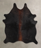 Chocolate Medium Brazilian Cowhide Rug 5'4