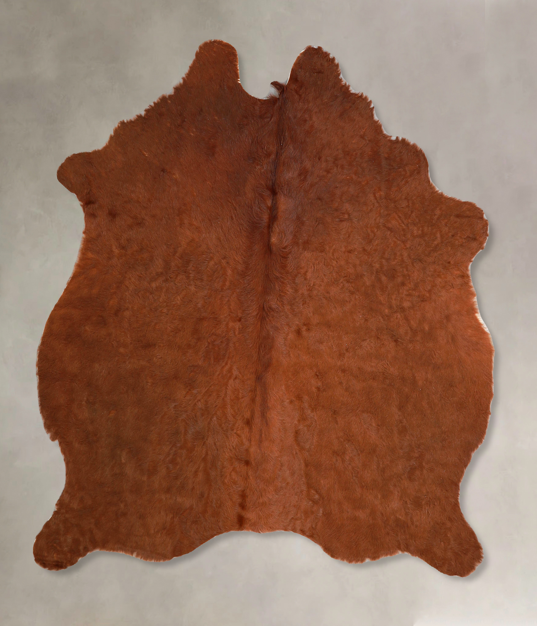 Solid Brown Cowhide Rug #A35202