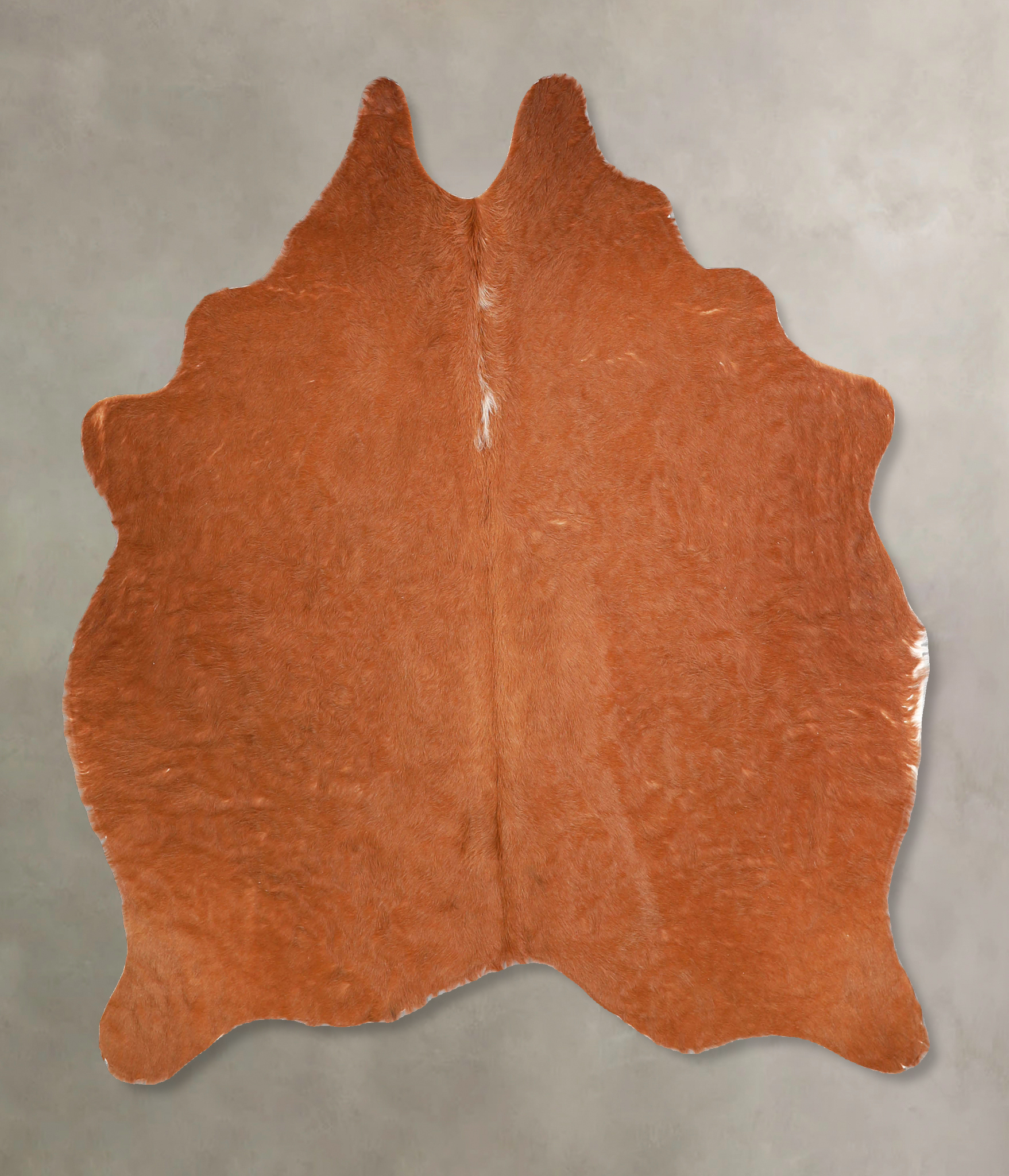 Solid Brown Cowhide Rug #A35204