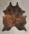 Dark Brindle Medium Brazilian Cowhide Rug 5'10