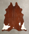 Brown and White Regular Large Brazilian Cowhide Rug 5'8