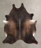 Chocolate Medium Brazilian Cowhide Rug 5'6