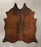 Chocolate Medium Brazilian Cowhide Rug 5'2