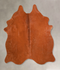 Solid Brown Medium Brazilian Cowhide Rug 4'10