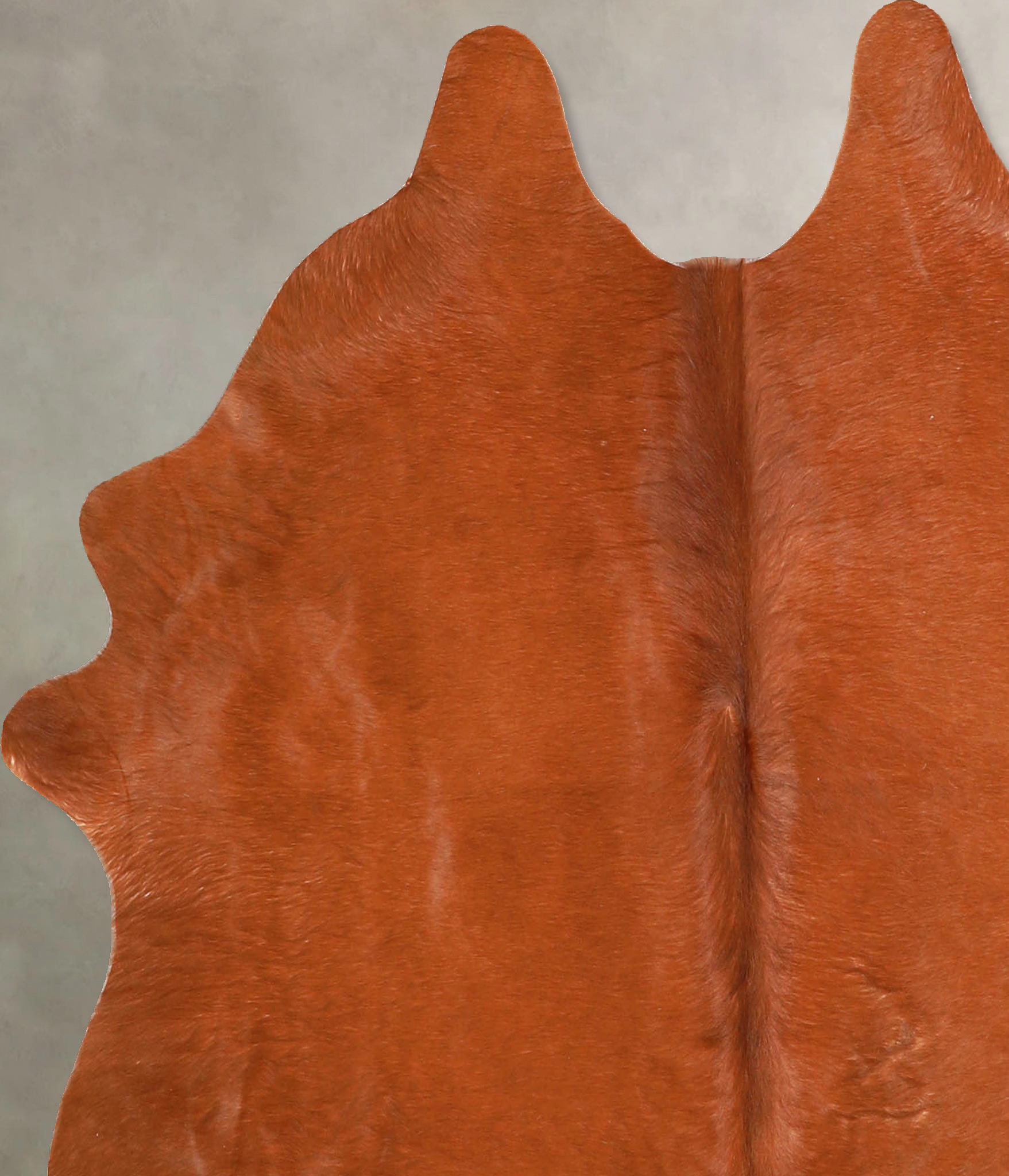 Solid Brown Cowhide Rug #A35225