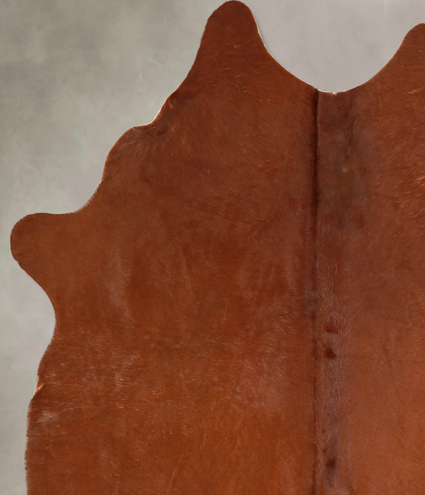 Solid Brown Cowhide Rug #A35227