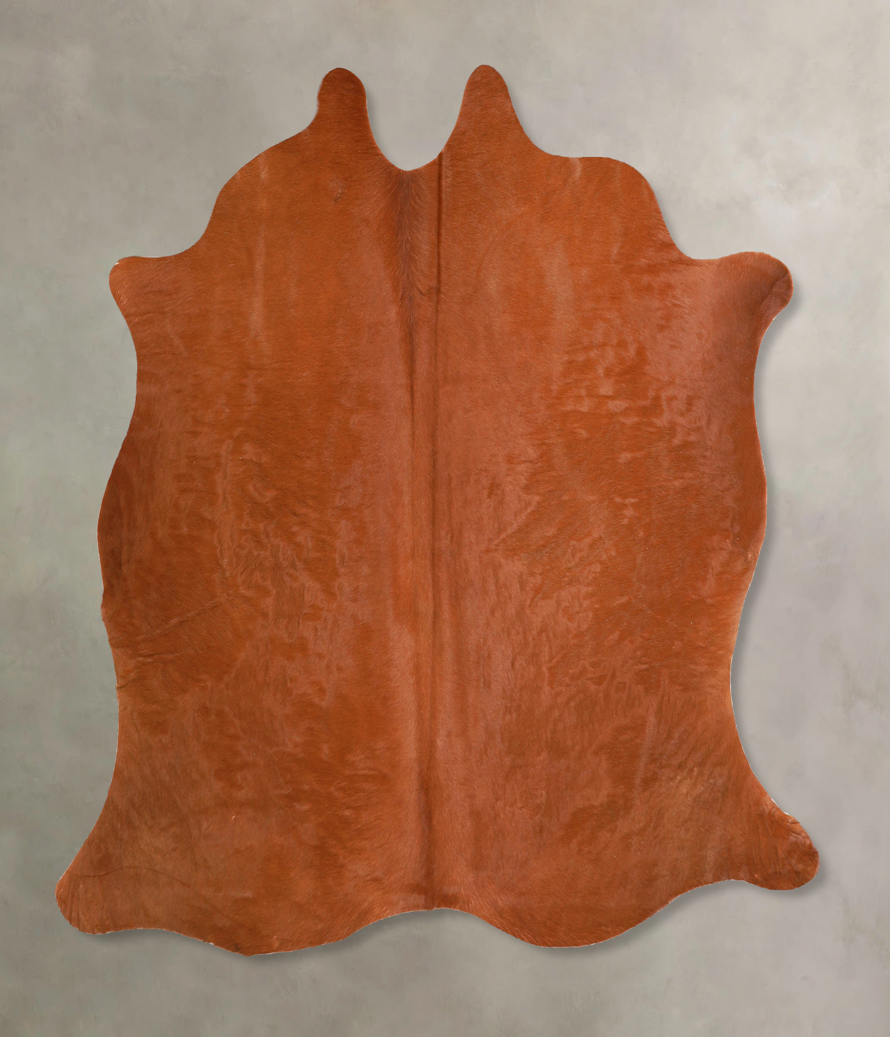 Solid Brown Cowhide Rug #A35228