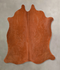 Solid Brown Medium Brazilian Cowhide Rug 5'3