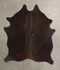 Chocolate Medium Brazilian Cowhide Rug 4'9