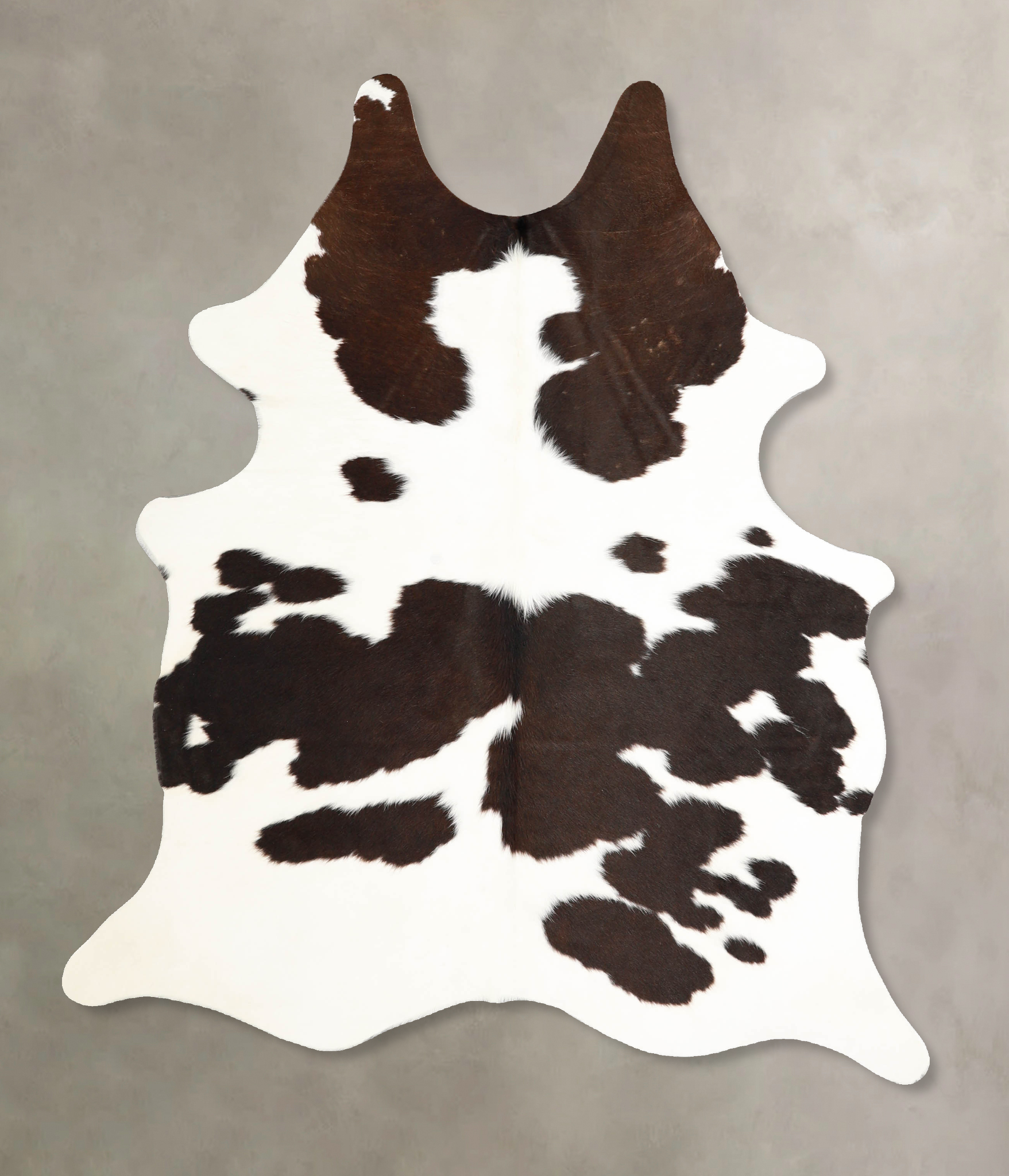 Chocolate and White Cowhide Rug #A35246