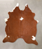 Brown and White Regular Medium Brazilian Cowhide Rug 5'9