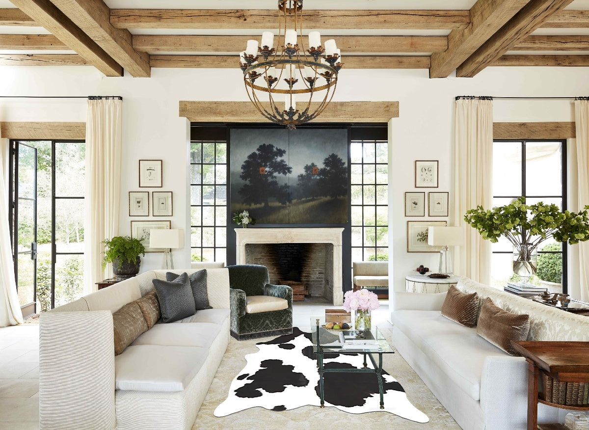 Black and White Cowhide Rug #A35255