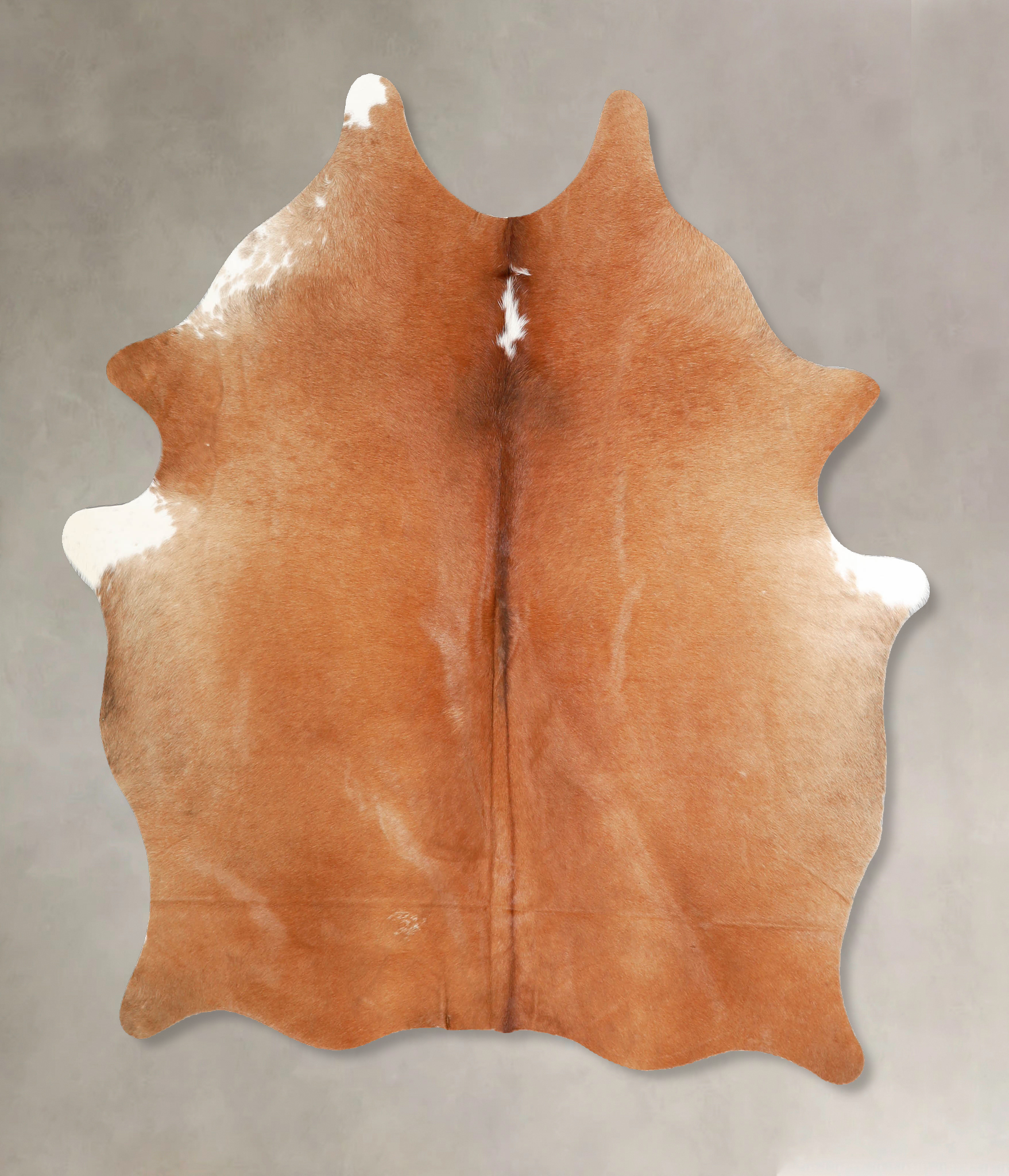 Solid Brown Cowhide Rug #A35258