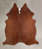 Solid Brown Medium Brazilian Cowhide Rug 5'9