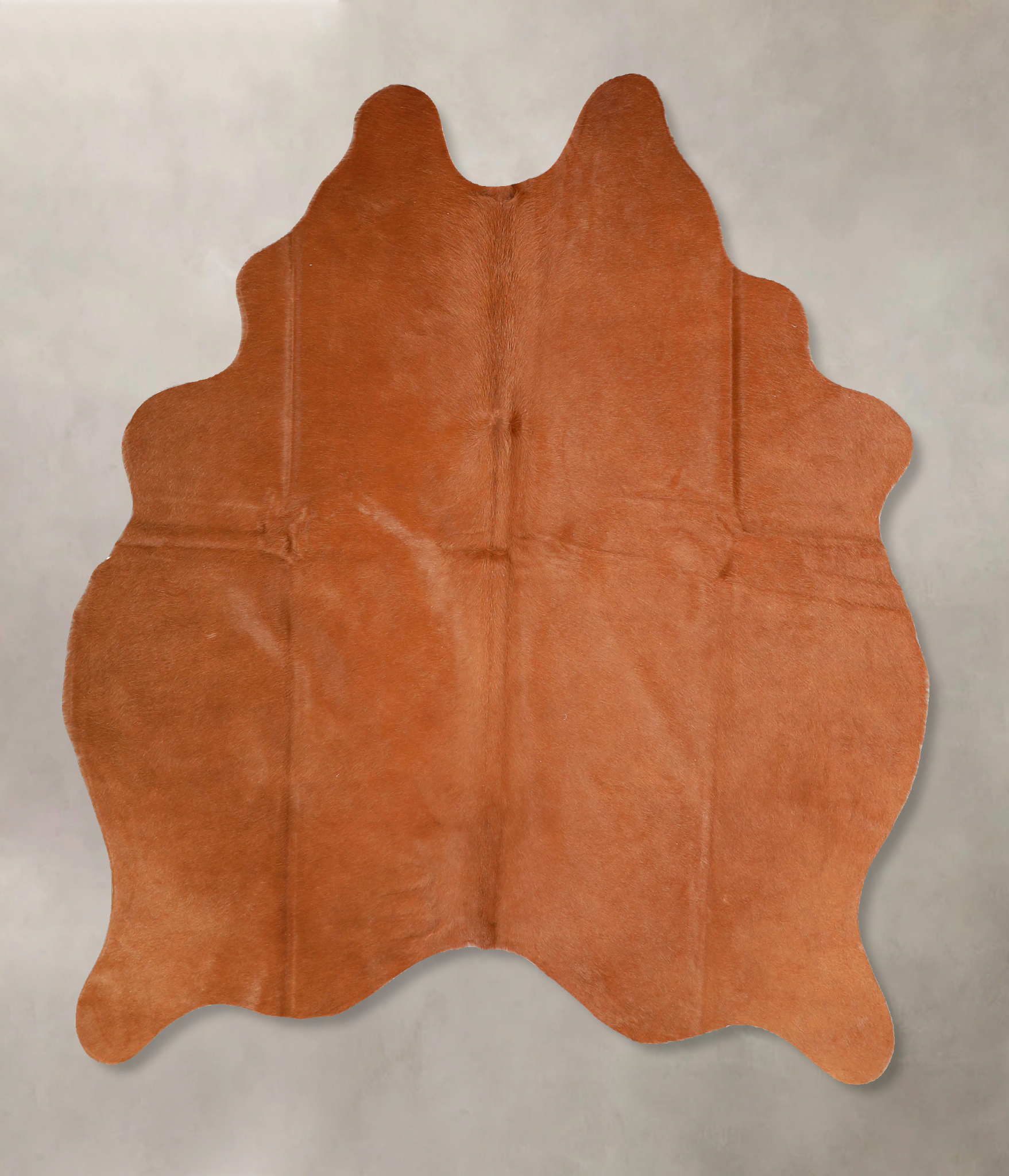 Solid Brown Cowhide Rug #A35283