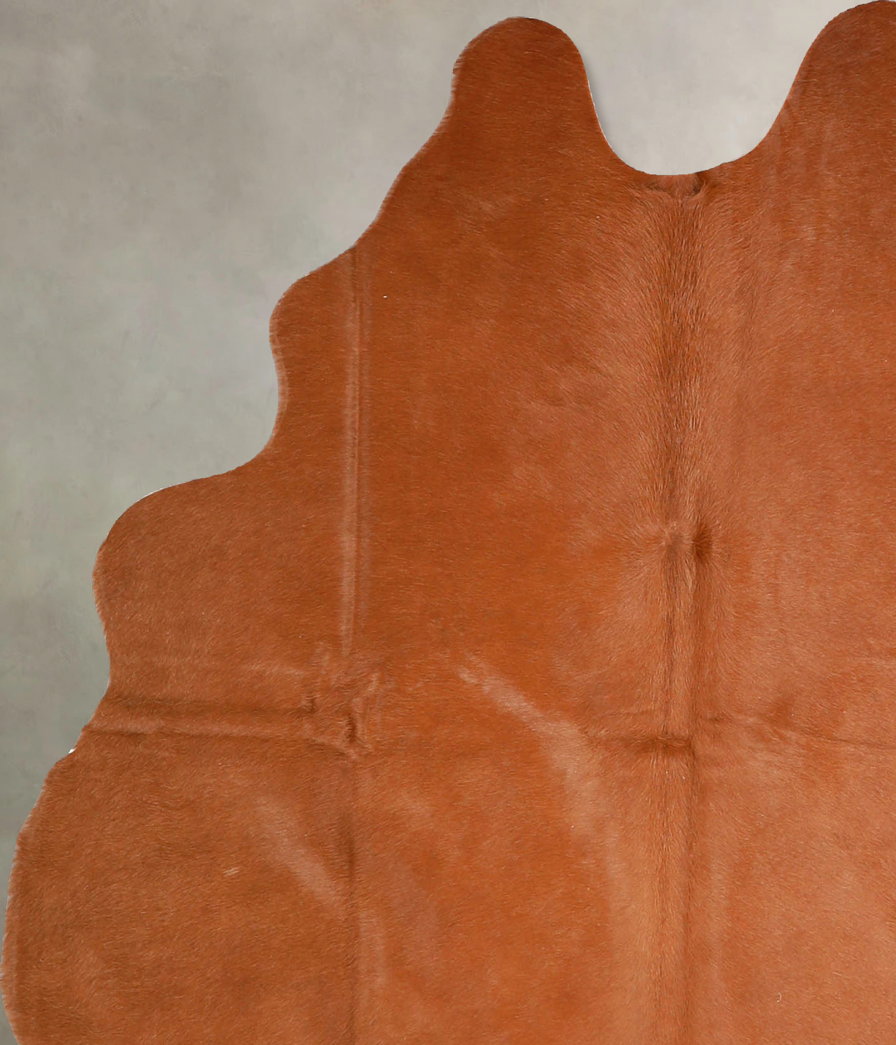 Solid Brown Cowhide Rug #A35283