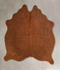 Solid Brown Medium Brazilian Cowhide Rug 4'8