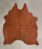 Solid Brown Medium Brazilian Cowhide Rug 4'7