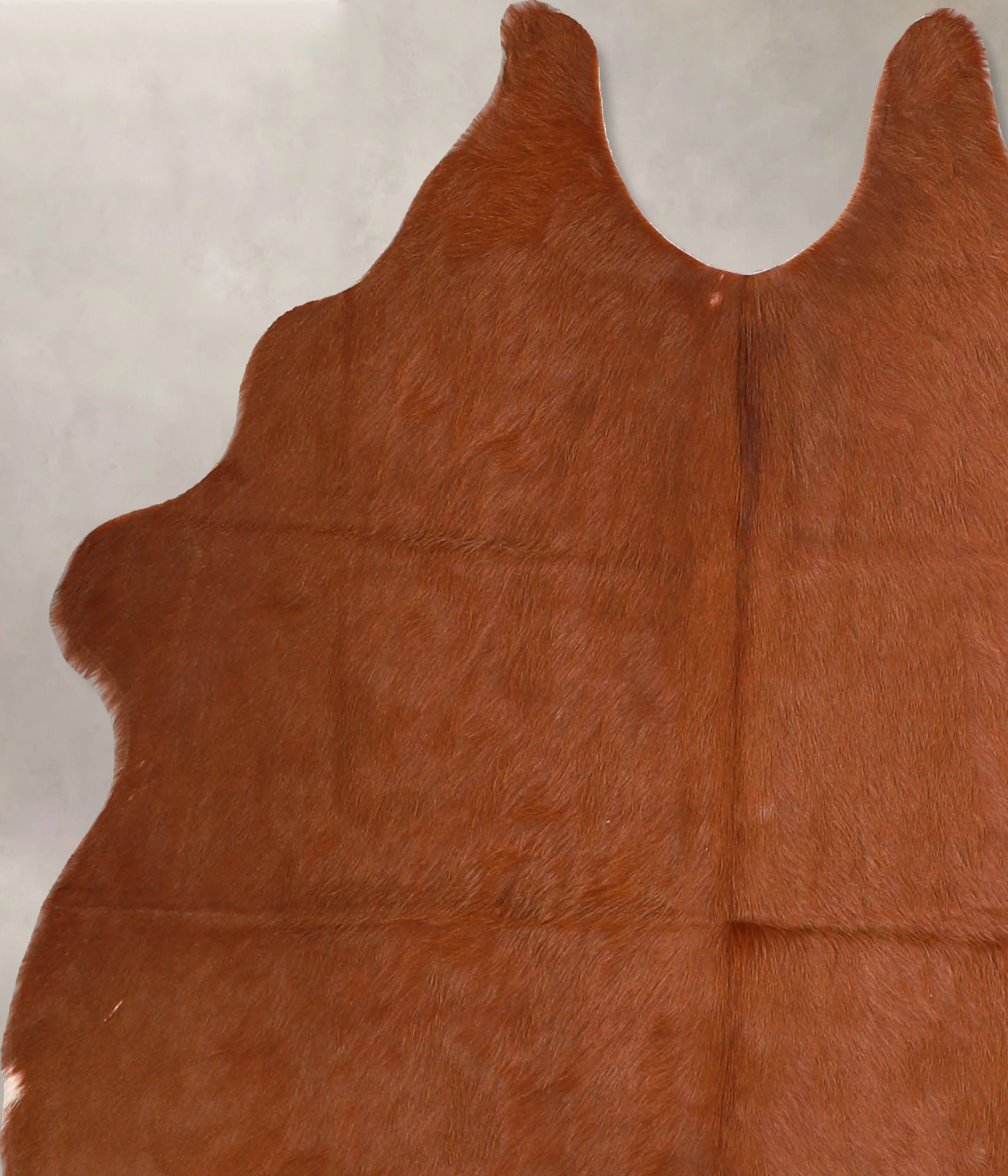 Solid Brown Cowhide Rug #A35285