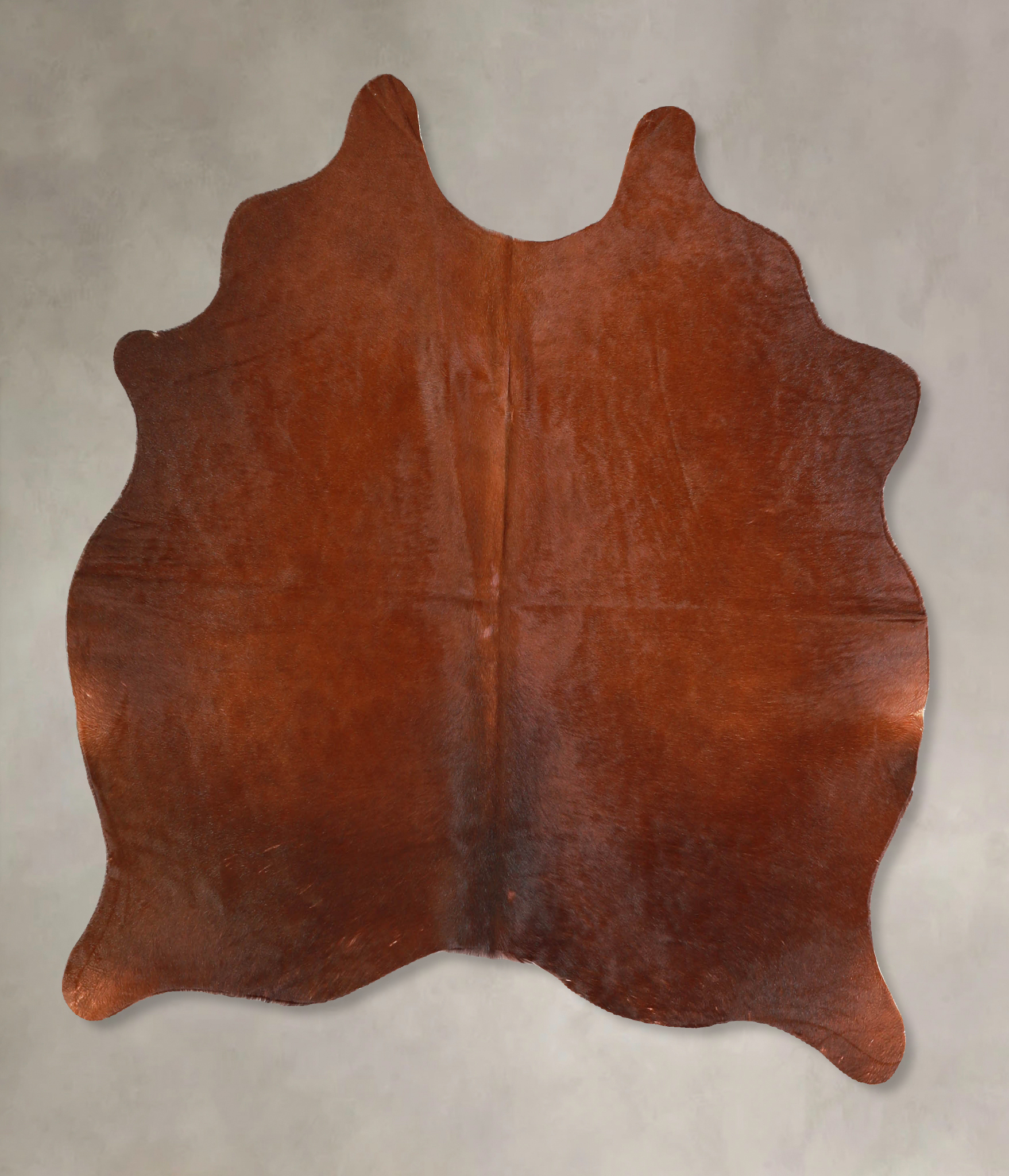 Solid Brown Cowhide Rug #A35286