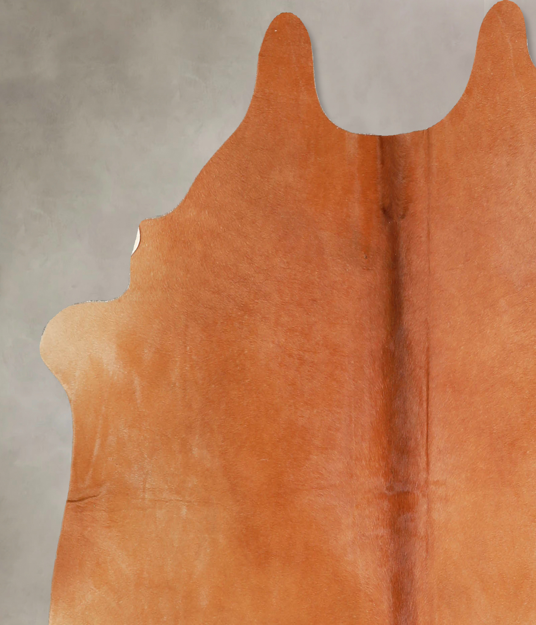 Solid Brown Cowhide Rug #A35287