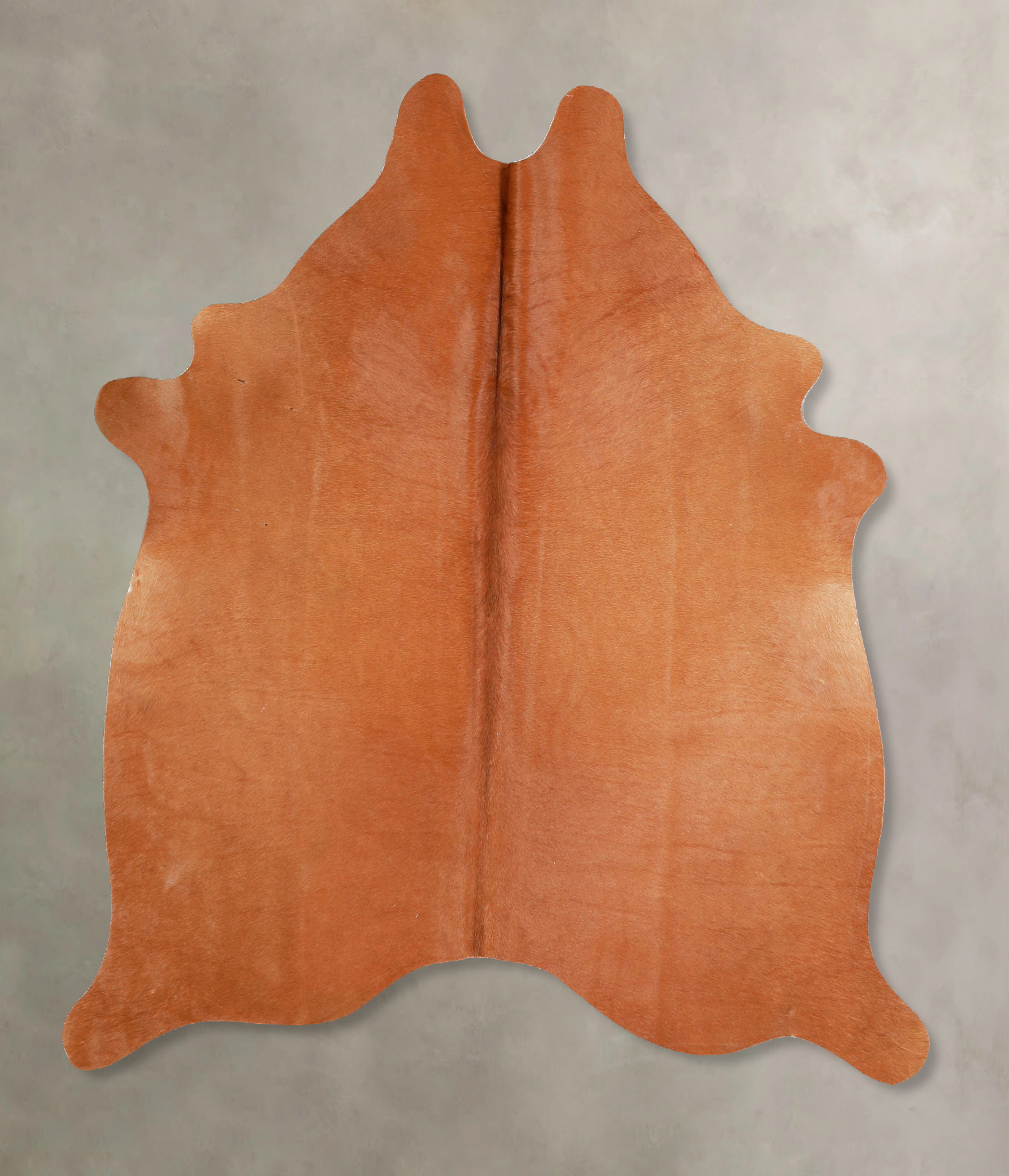 Solid Brown Cowhide Rug #A35288