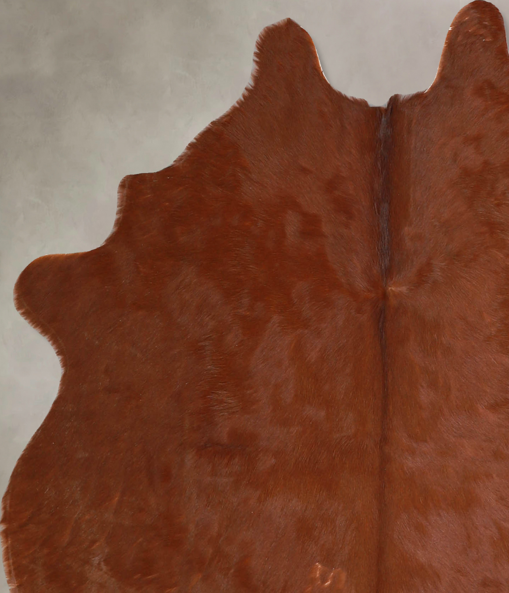 Solid Brown Cowhide Rug #A35289