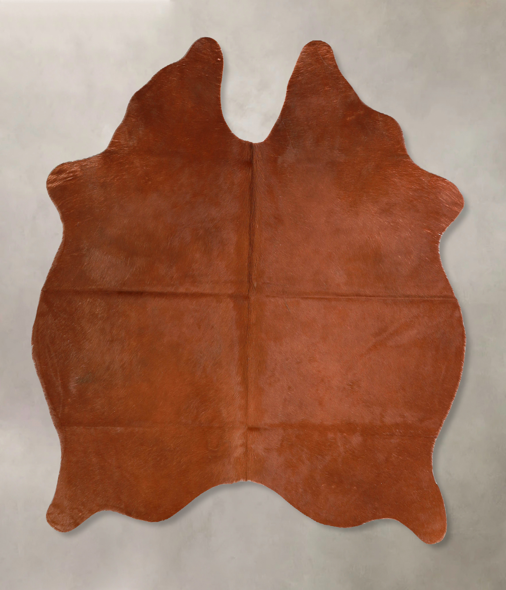 Solid Brown Cowhide Rug #A35290