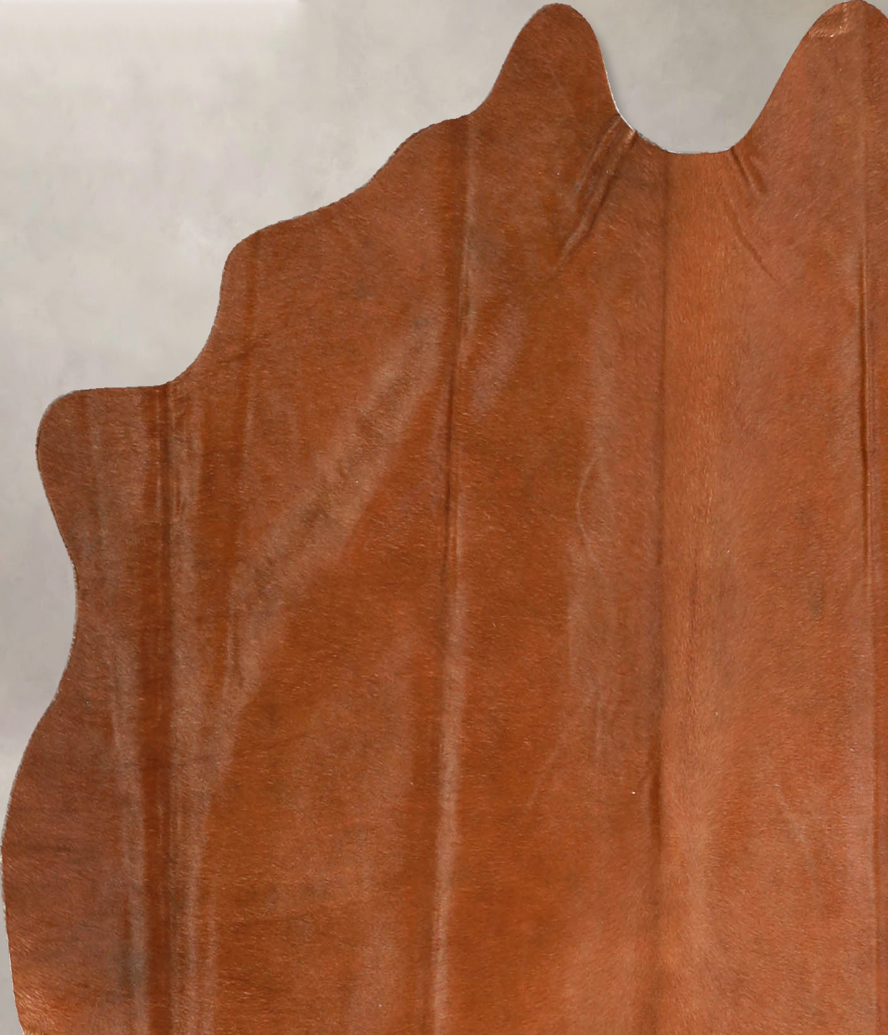 Solid Brown Cowhide Rug #A35291