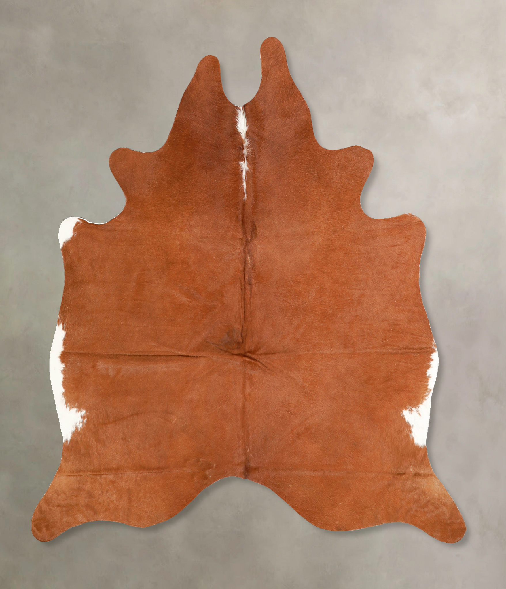 Solid Brown Cowhide Rug #A35293