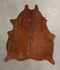 Solid Brown Medium Brazilian Cowhide Rug 5'10