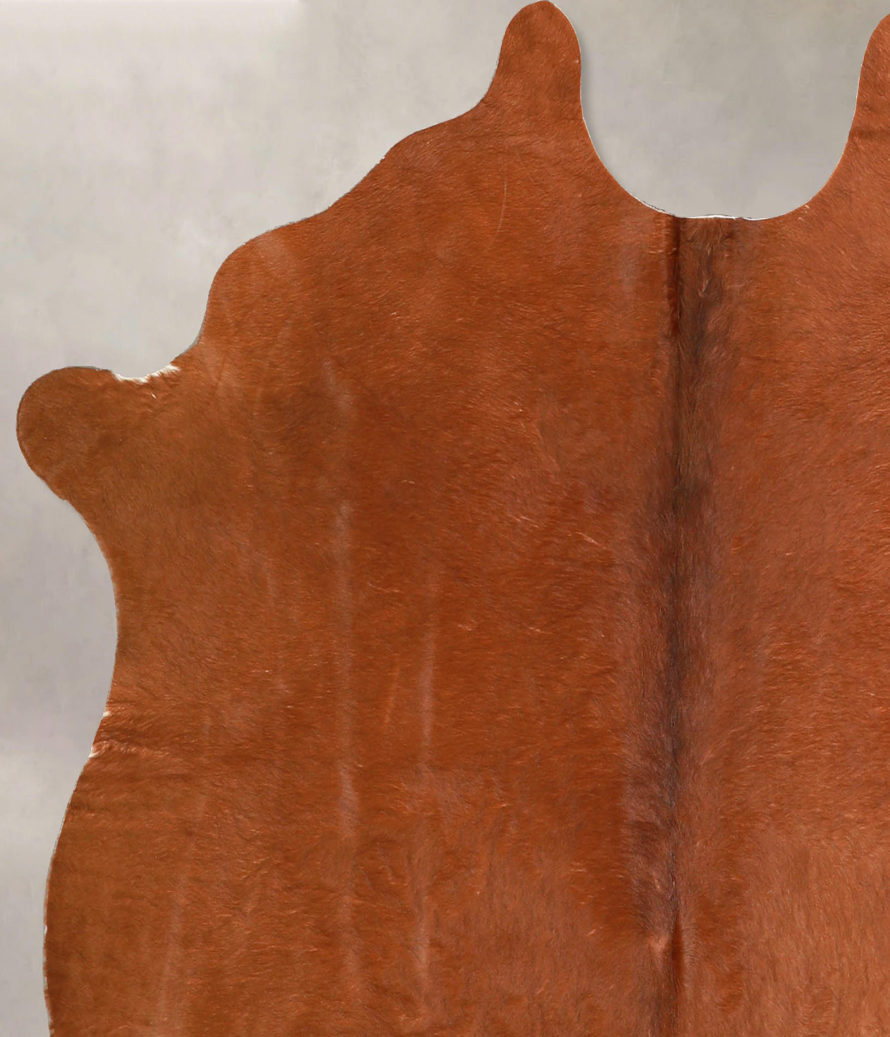 Solid Brown Cowhide Rug #A35297