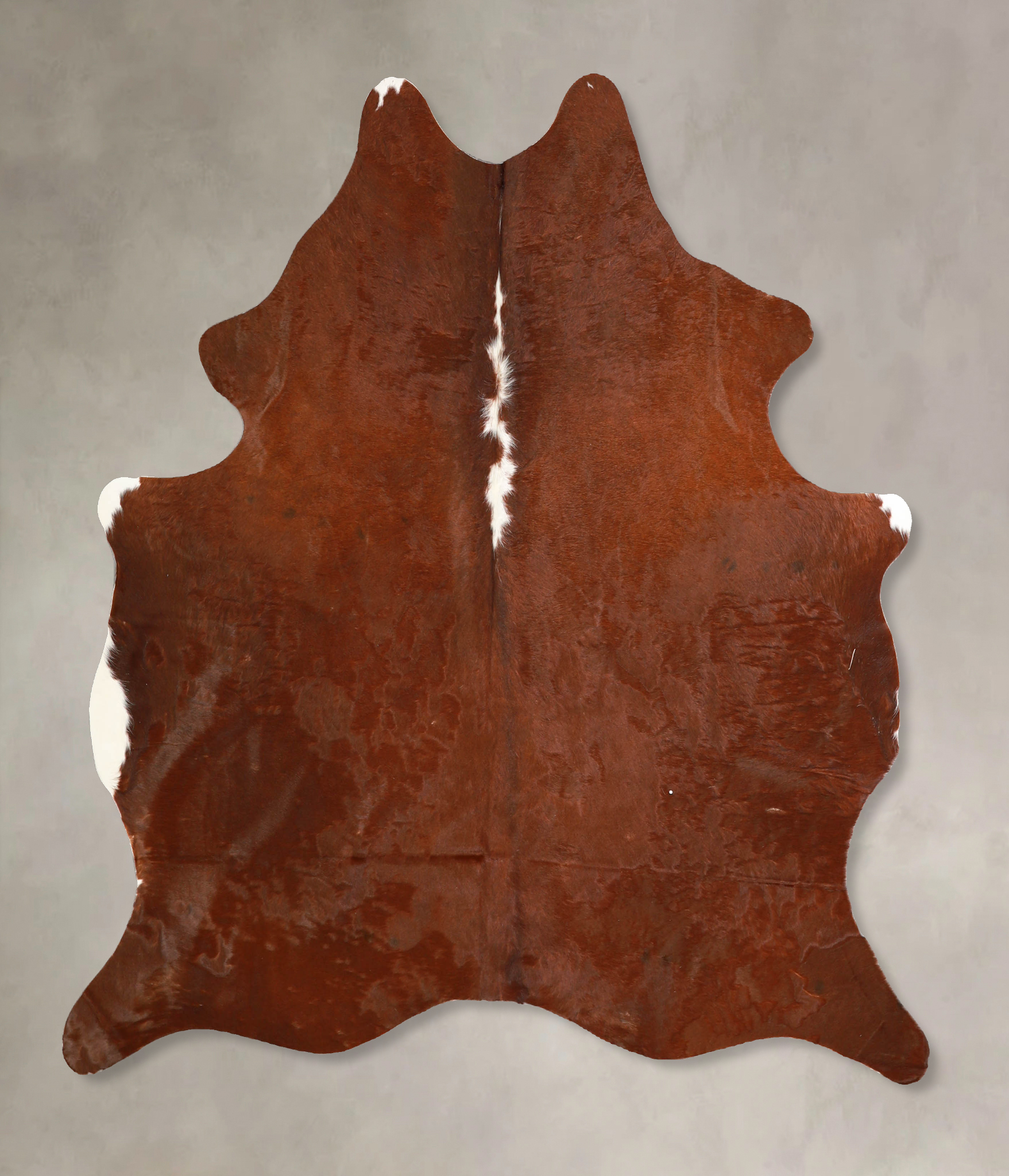 Solid Brown Cowhide Rug #A35298