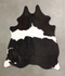 Black and White Medium Brazilian Cowhide Rug 4'11