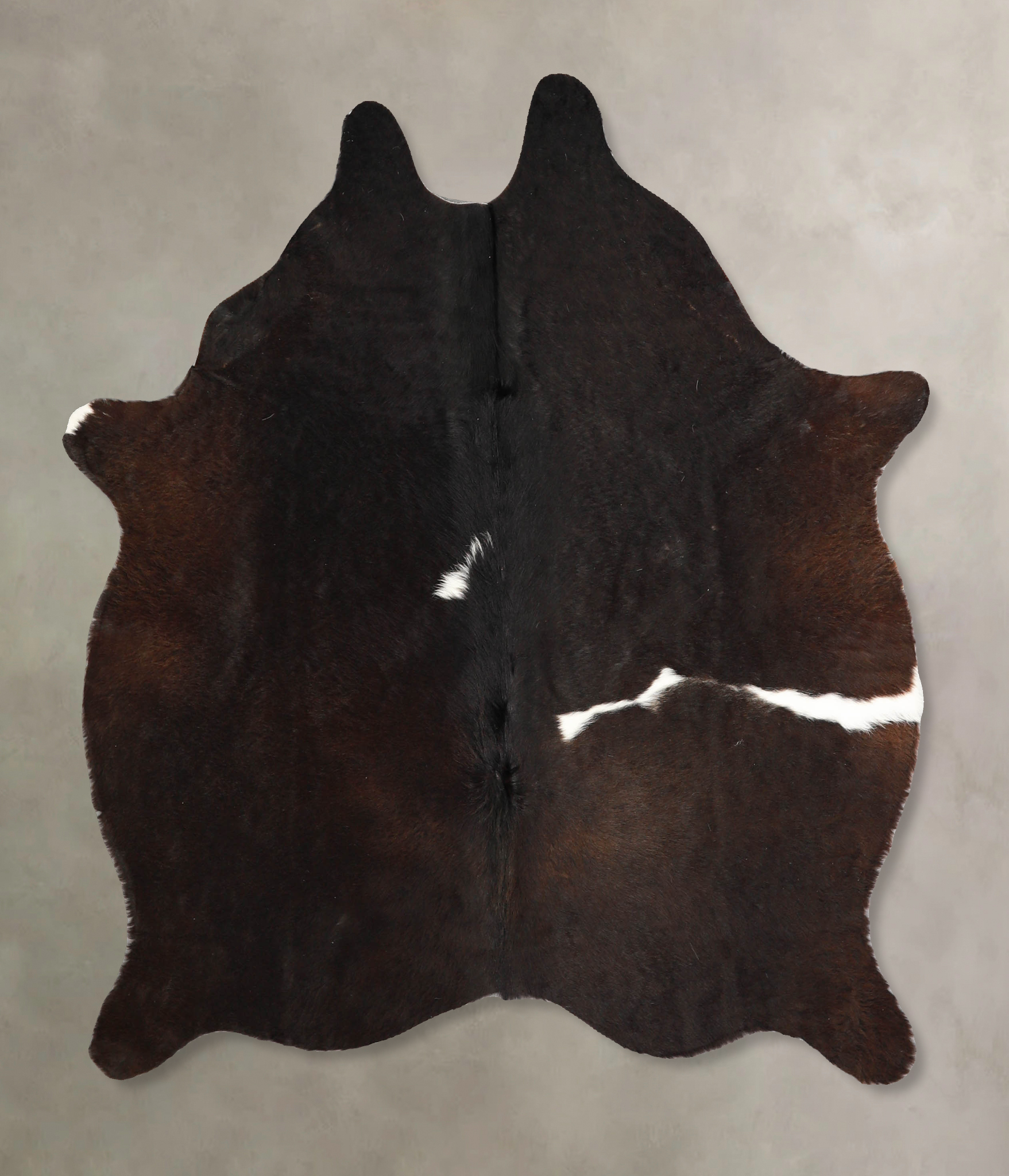 Chocolate and White Cowhide Rug #A35314