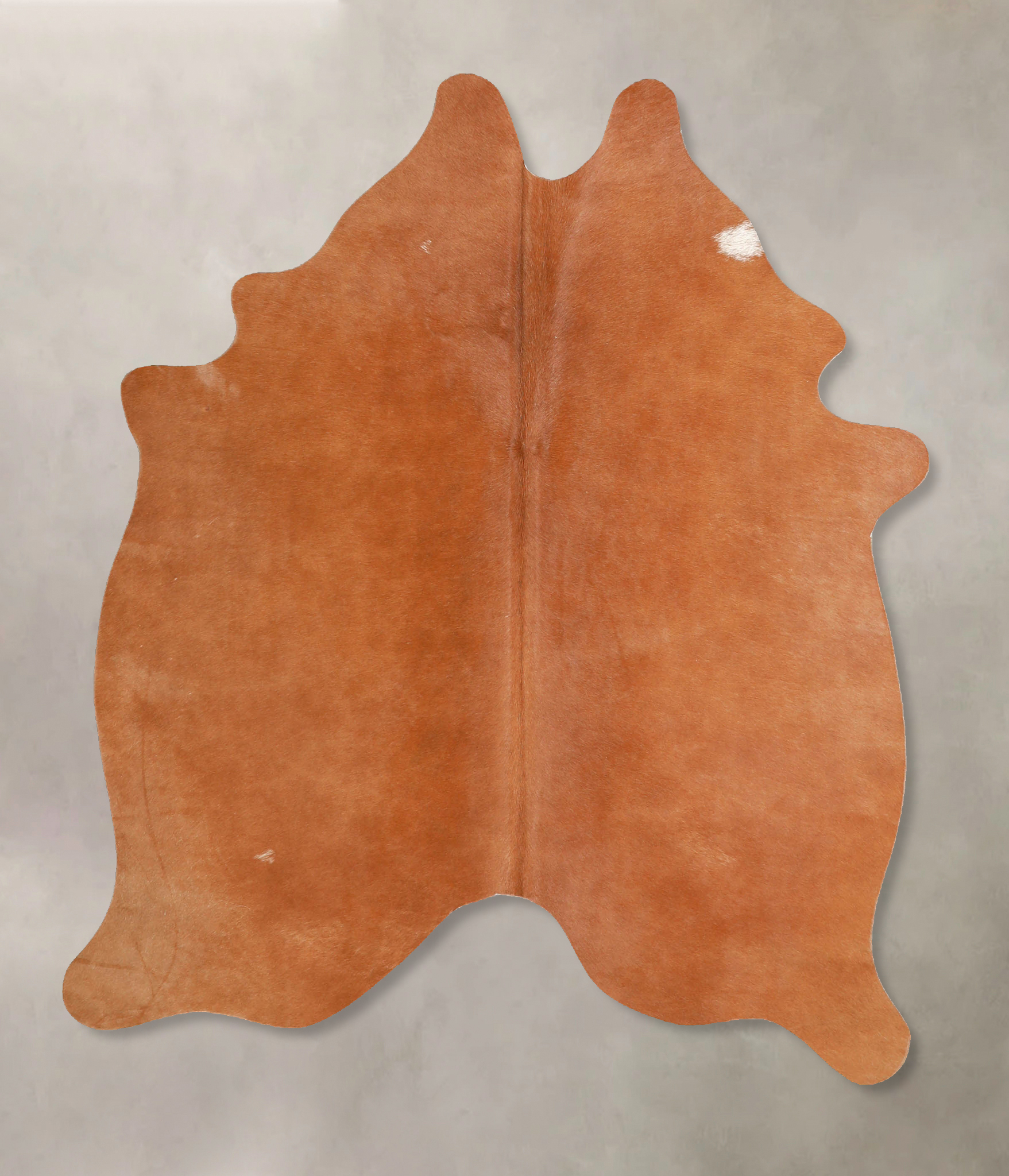 Solid Brown Cowhide Rug #A35324