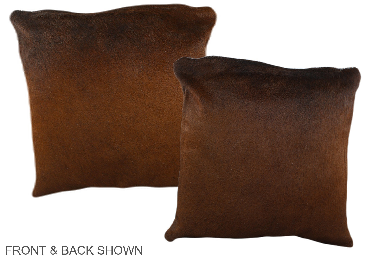 Brown with Red Cowhide Pillow #A35337