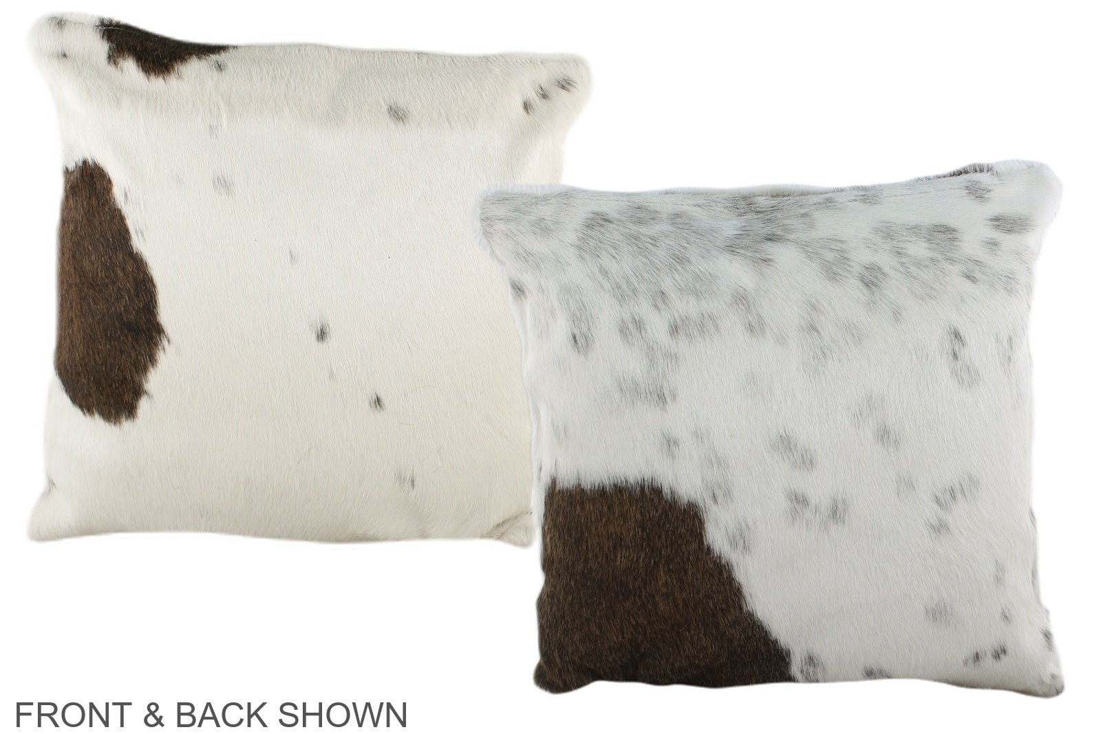 Brown and White Cowhide Pillow #A35350