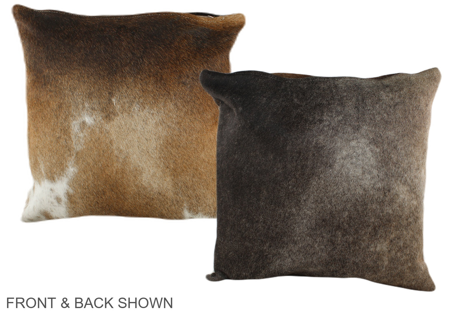 Caramel Cowhide Pillow #A35369