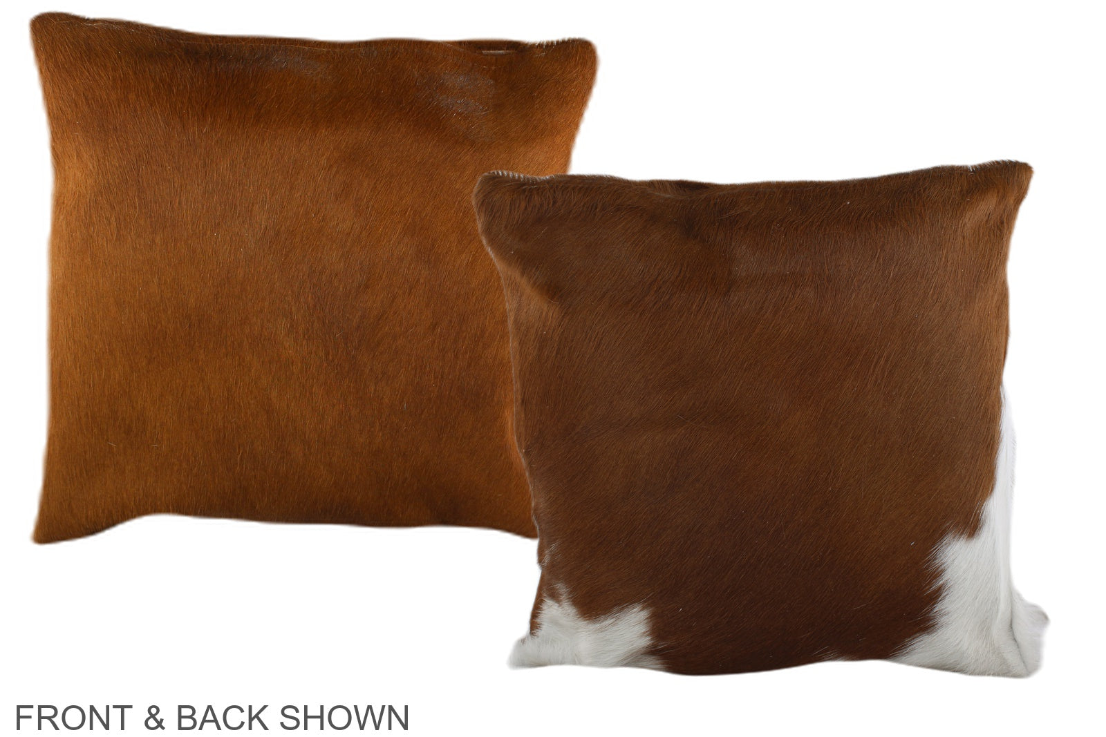 Brown and White Cowhide Pillow #A35371